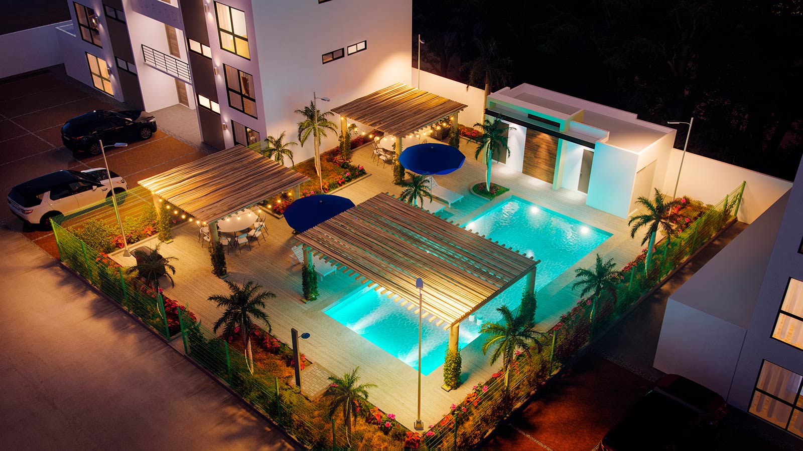 Vista casa club departamentos Adora Mazatlán