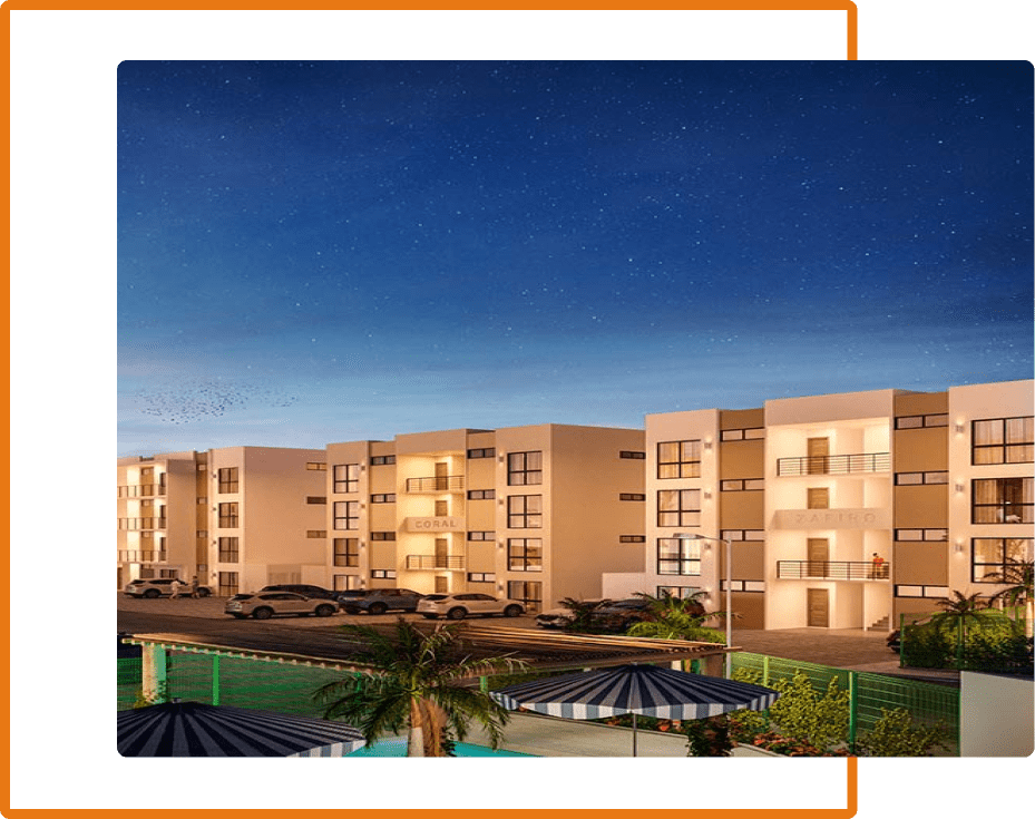 Vista panorámica del Desarrollo Adora Mazatlán